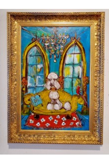  SOLD Caniche glamour by Maria Smirlis